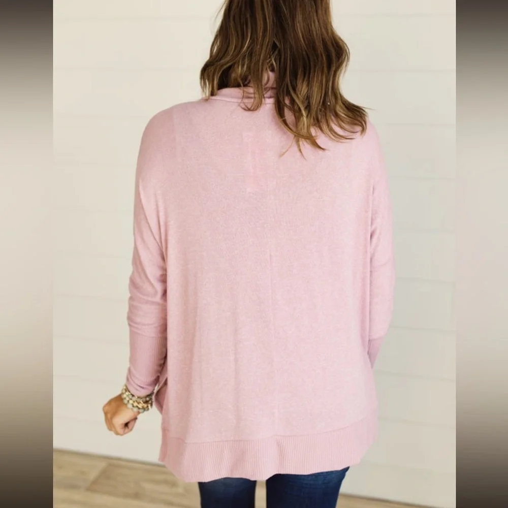 Cowl neck light sweater size L. So soft and comfy!!! - Picture 3 of 4